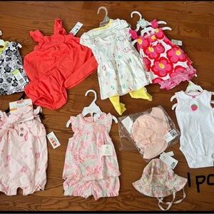 Brand new 3 months summer outfits. Read description